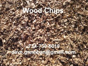wood chips with contact info