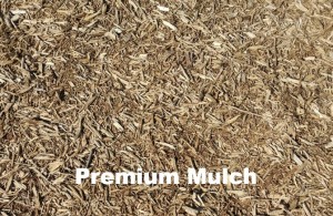 premium mulch with label