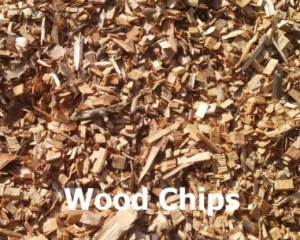 wood chips with label 4